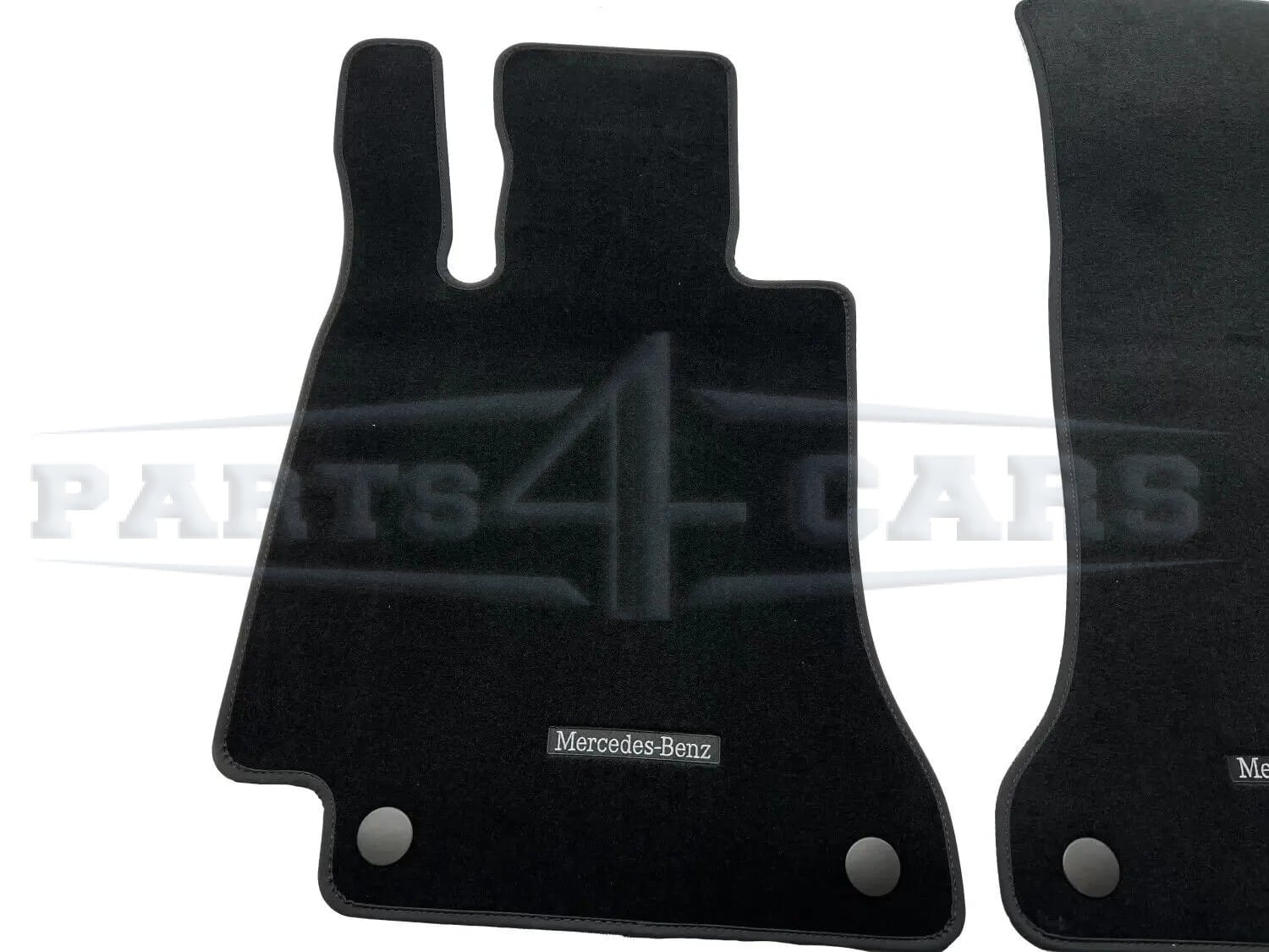 Fits 08-11 Benz W204 C-Class Sedan Nylon Car Floor Mats Front Rear Black Carpet